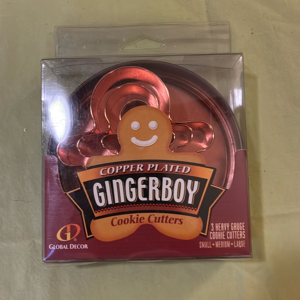 New in package Global Decor Gingerboy  Cookie Cutters